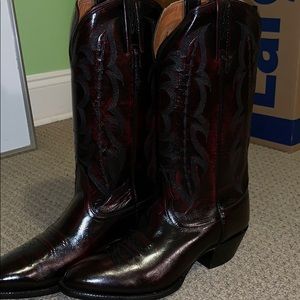 NWT Men’s Nocona Kangaroo Boots Black Cherry